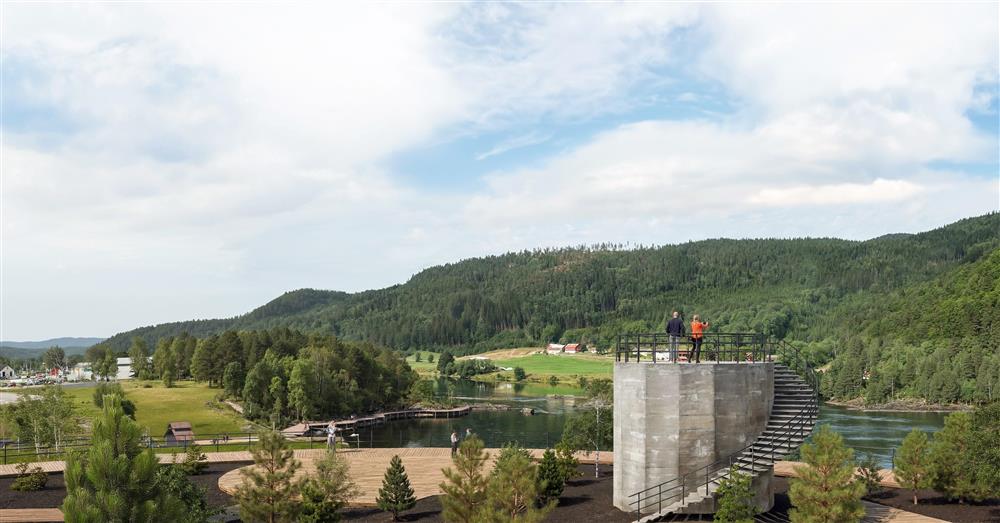 Illustrasjoner tilknyttet mulighetsstudie for Fennefossen kulturområde - Klikk for stort bilde