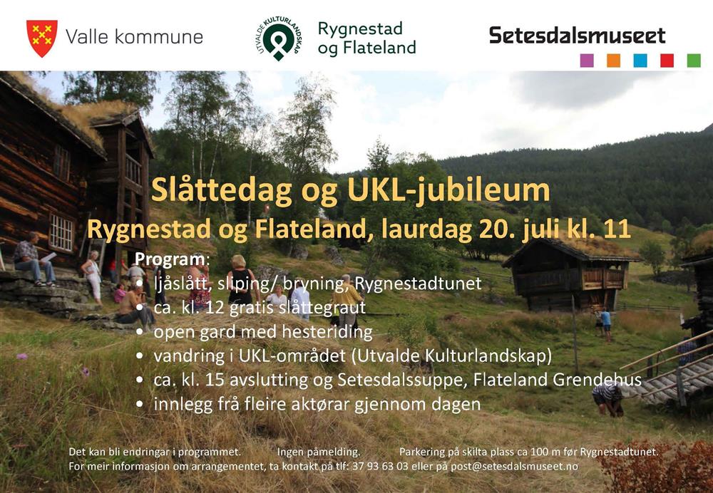 Plakater som forklarer tilbudet til setesdalsmuseet sommeren 2024. - Klikk for stort bilde